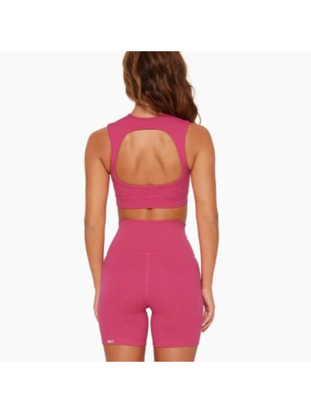 SET Active Luxform Sport Bra Hot Pink Razzle Small - Picture 5 of 7